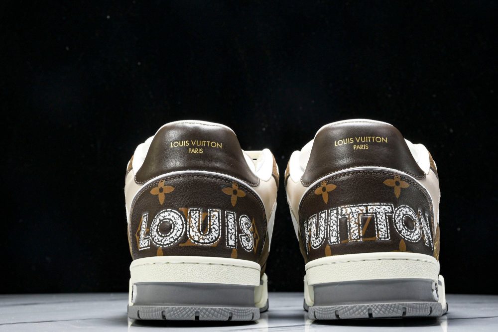 Louis Vuittоп Trainer Low Velcro Strap 'Mocha' - Image 7