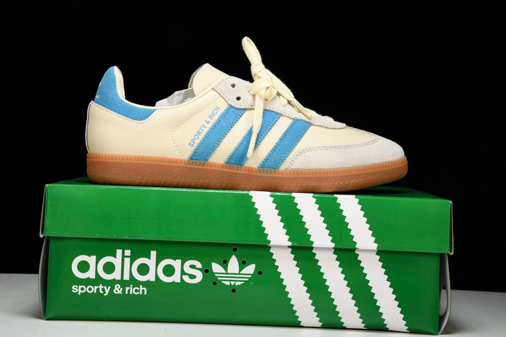 Samba x Sporty & Rich 'Cream Blue' - Image 25
