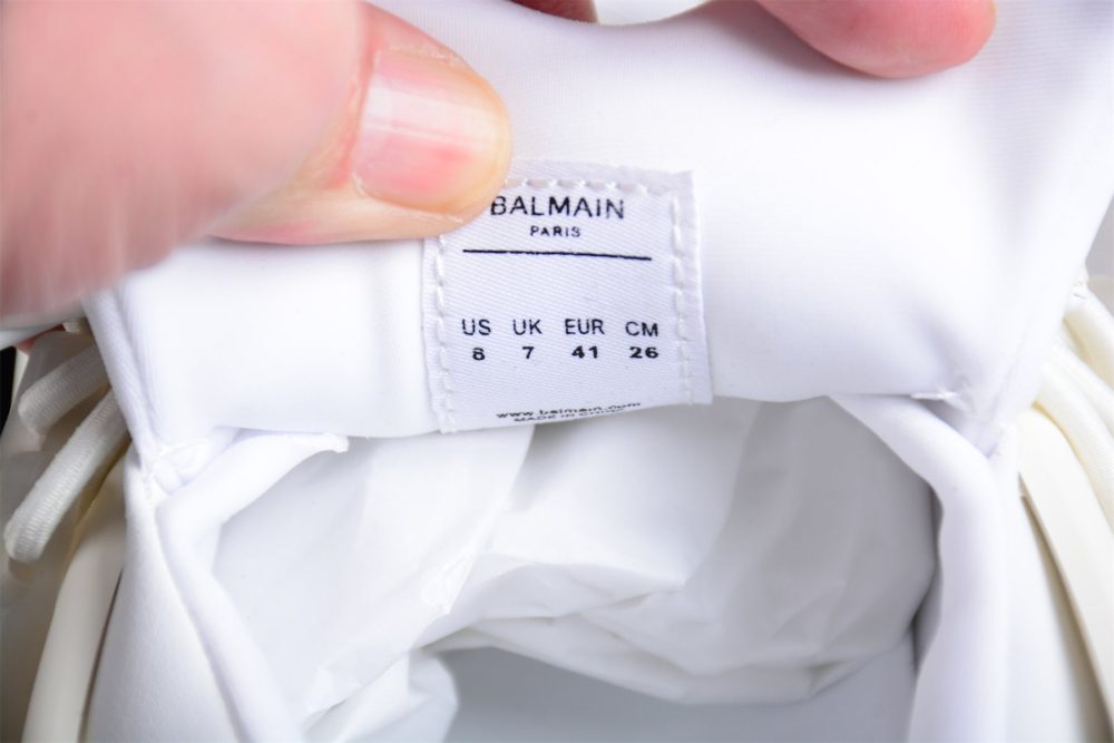 Balmain Unicorn Low-Top 'White Yellow' - Image 11