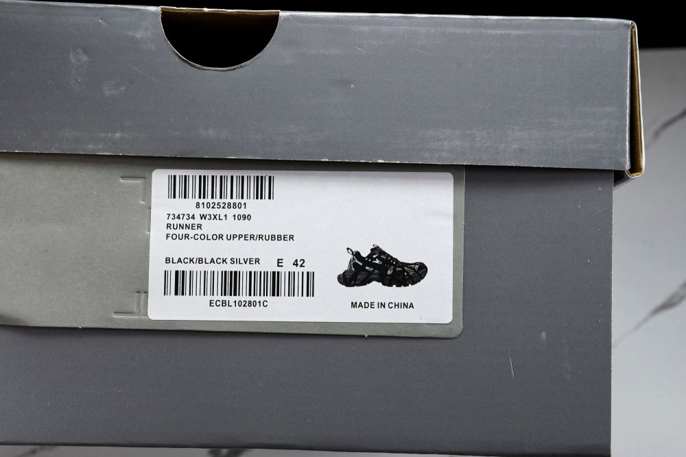 3XL Sneaker Extreme Lace 'Black Silver' - Image 29