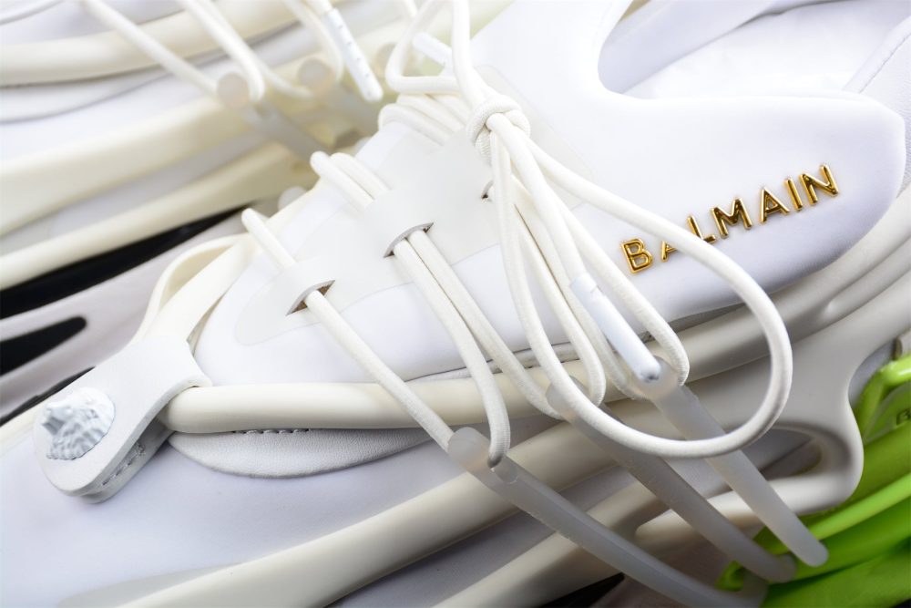 Balmain Unicorn Low-Top 'White Yellow' - Image 7