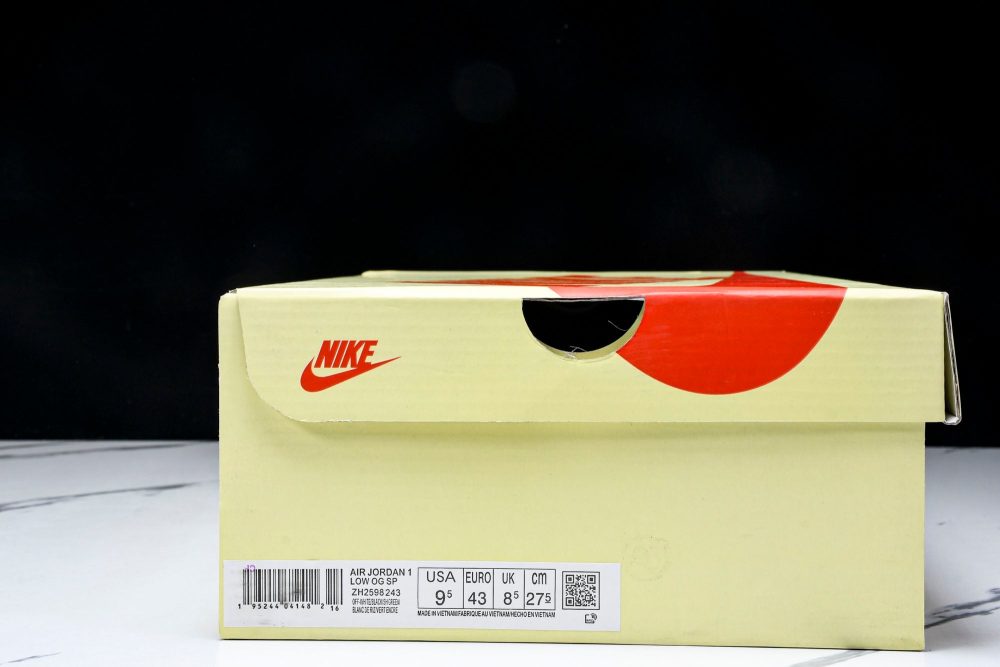 Travis Scott AJ1 Low x Stussy 'White Green' (Custom) - Image 25