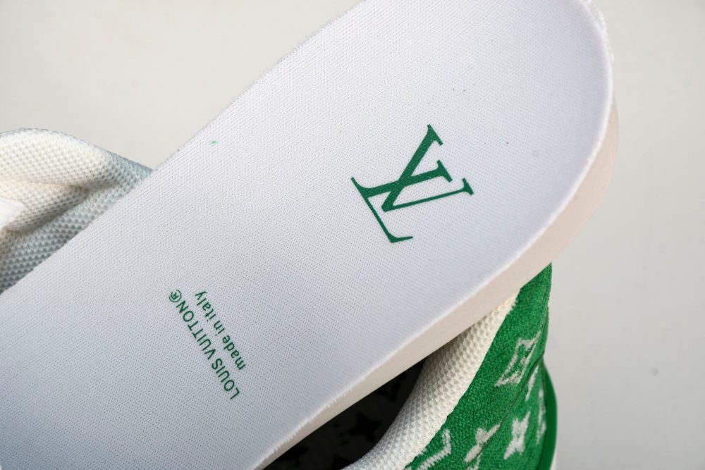 Louis Vuittоп Trainer Low 'Green Monogram Textile' - Image 14