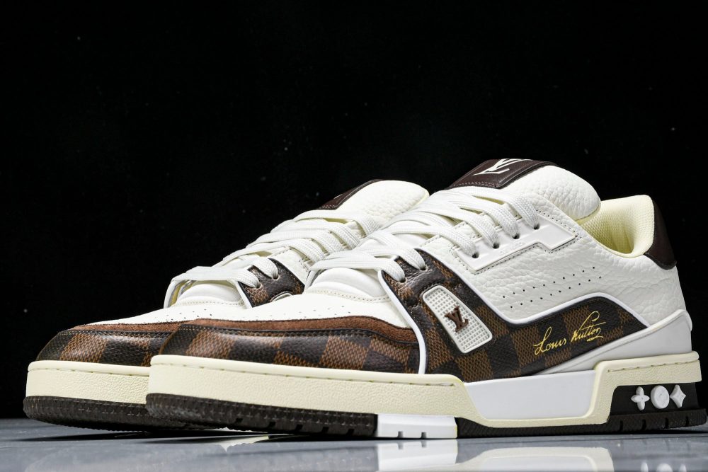Louis Vuittоп Trainer by Tyler, The Creator 'Damier White Mocha' - Image 2