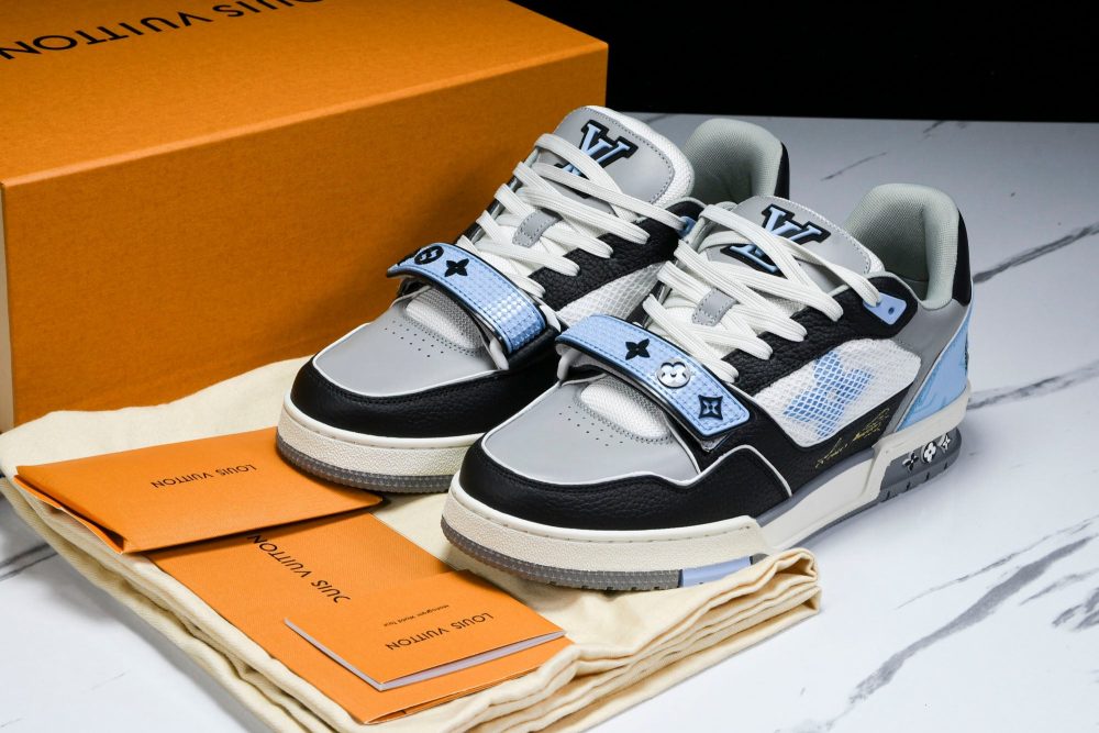 Louis Vuittоп Trainer Low Velcro Strap 'Blue Black' - Image 22