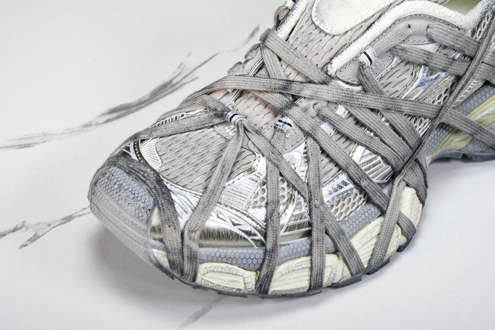 3XL Sneaker Extreme Lace 'Silver' - Image 9