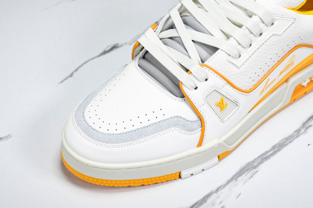 Louis Vuittоп Trainer Low 'Signature White Yellow' - Image 9