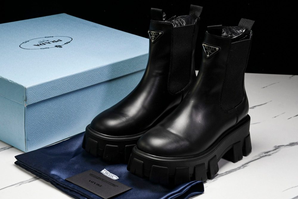 Prada Monolith Chelsea Boots 'Black' - Image 17