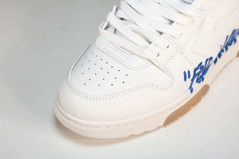 Off-White Out Of Office OOO Low Top "For Walking" - White Blue - Image 9