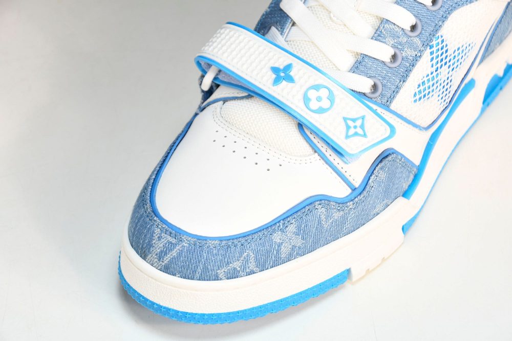 Louis Vuittоп Trainer Low Velcro Strap 'Monogram Denim Blue' - Image 9