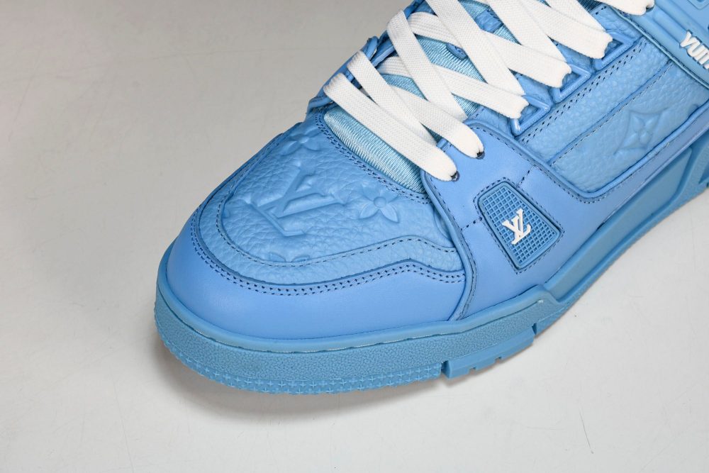 Louis Vuittоп Trainer Low 'Blue Embossed' - Image 9