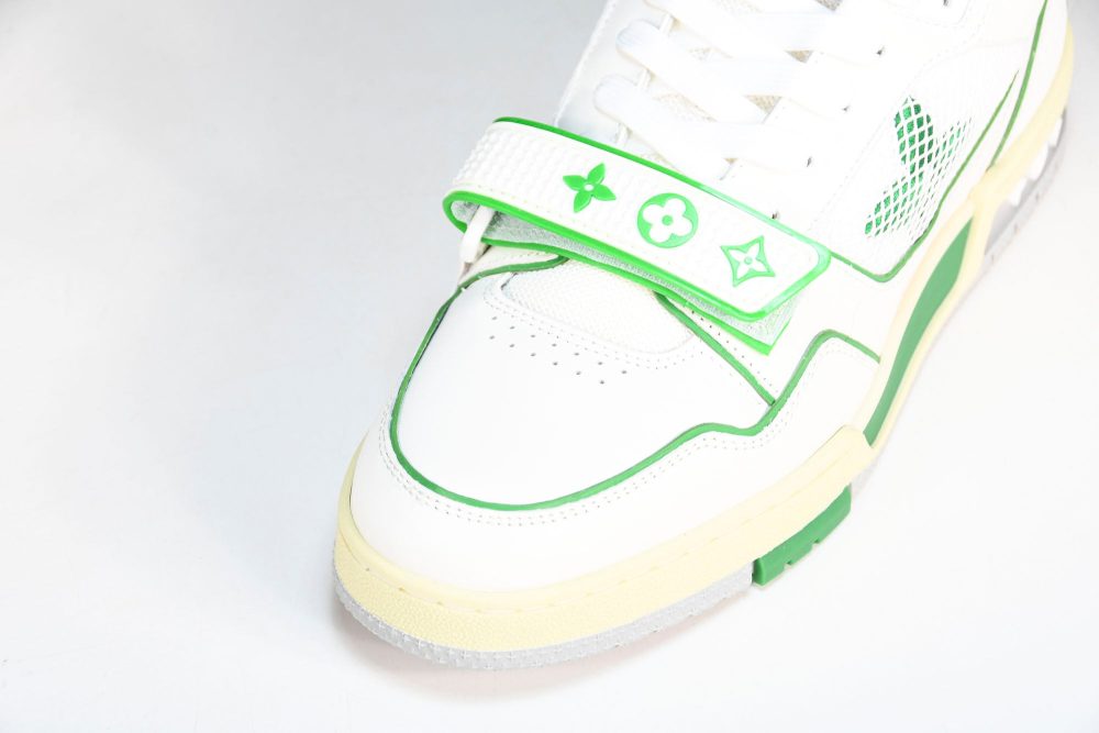 Louis Vuittоп Trainer Low Velcro Strap 'Green Mesh' - Image 9