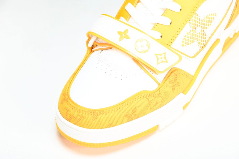 Louis Vuittоп Trainer Low Velcro Strap 'Monogram Denim Yellow' - Image 9