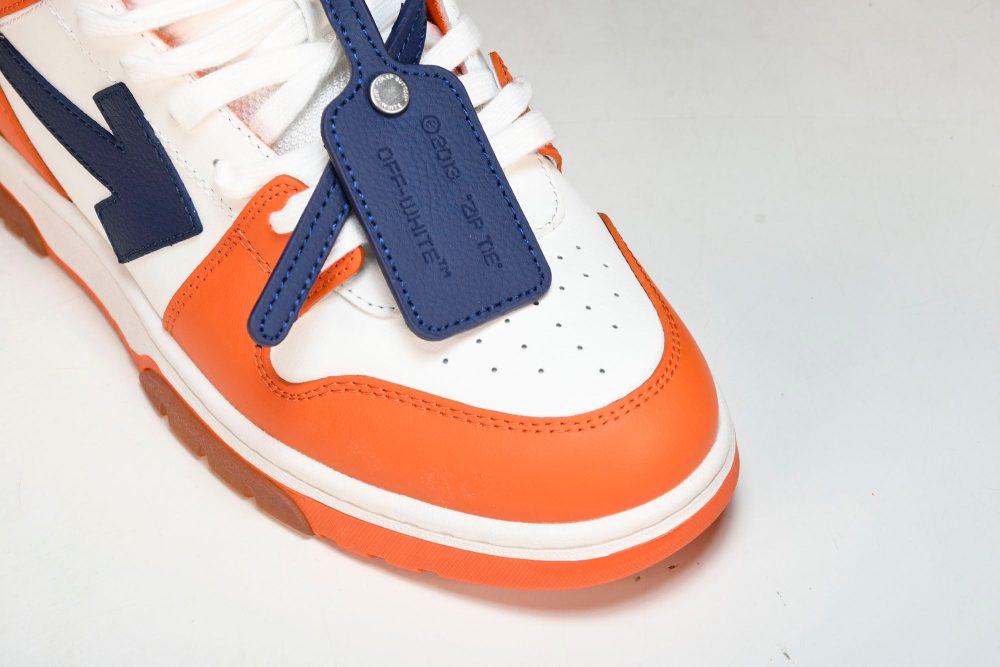 Off-White Out Of Office OOO Low Top 'Orange White Blue' - Image 9