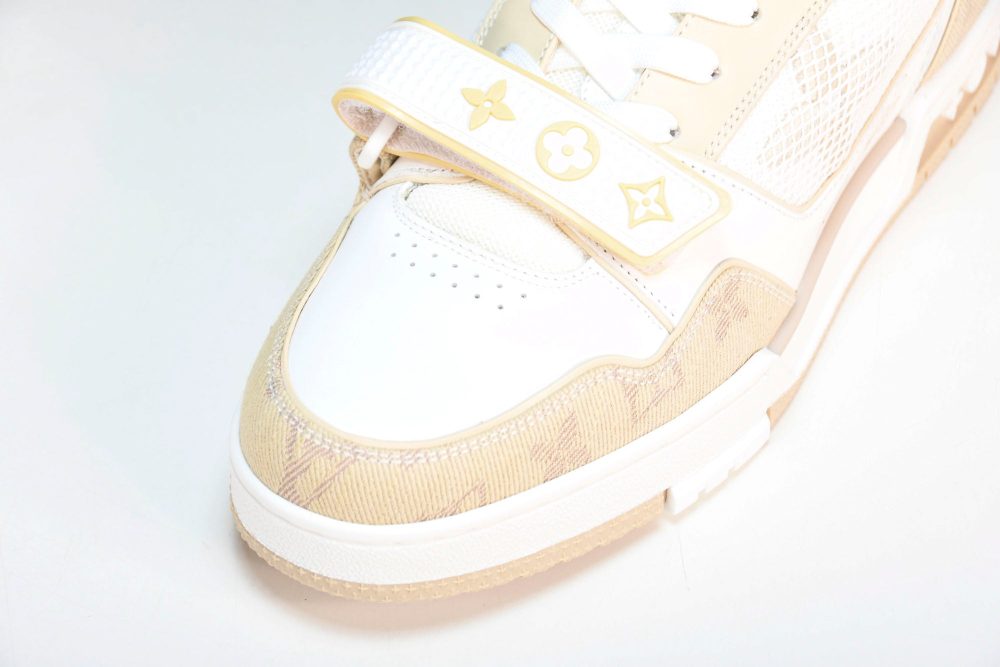 Louis Vuittоп Trainer Low Velcro Strap 'Monogram Denim Beige' - Image 9