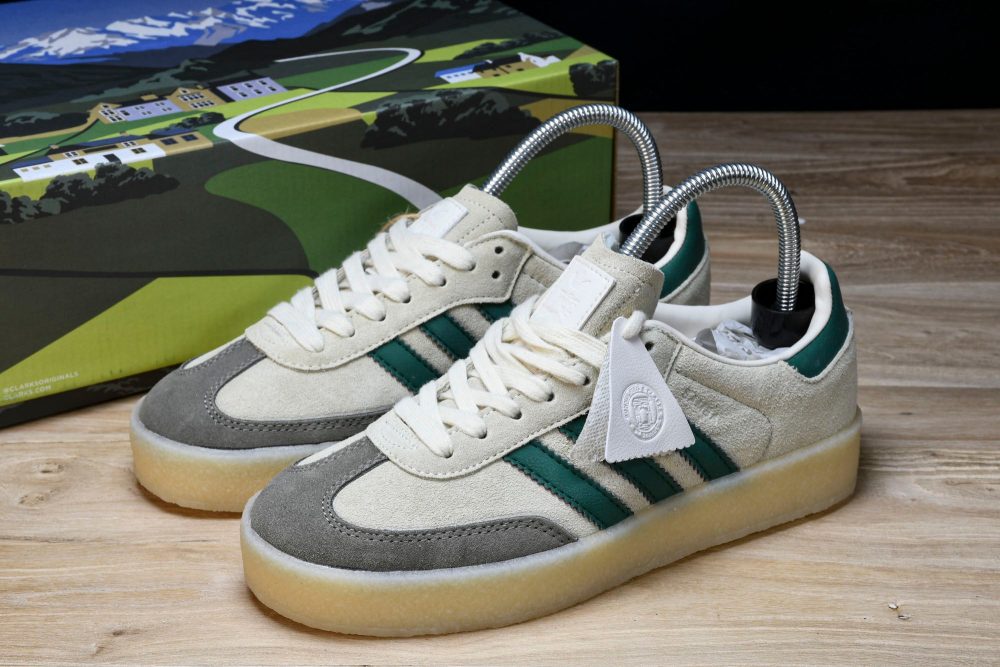 AD x Clarks '8th Street Samba' by Ronny Fieg 'White Green' - Image 21