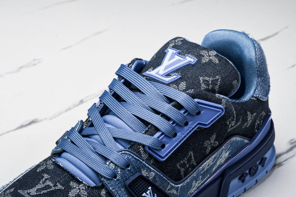 Louis Vuittоп Trainer Low 'Blue Denim Monogram Textile' - Image 10