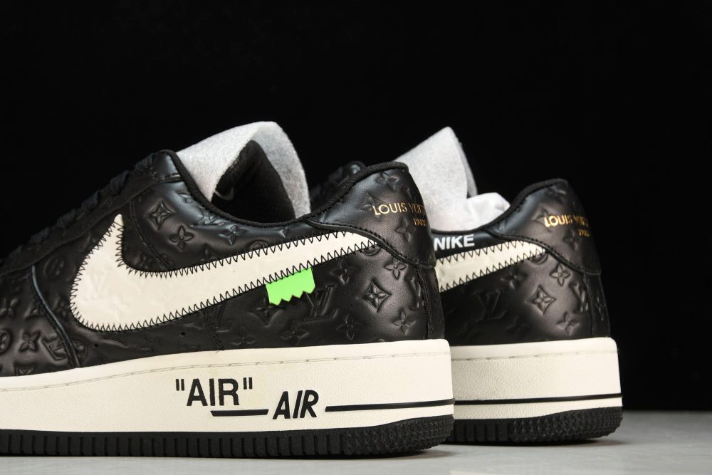 Louis Vuittоп x AF1 by Virgil Abloh 'Black' - Image 8