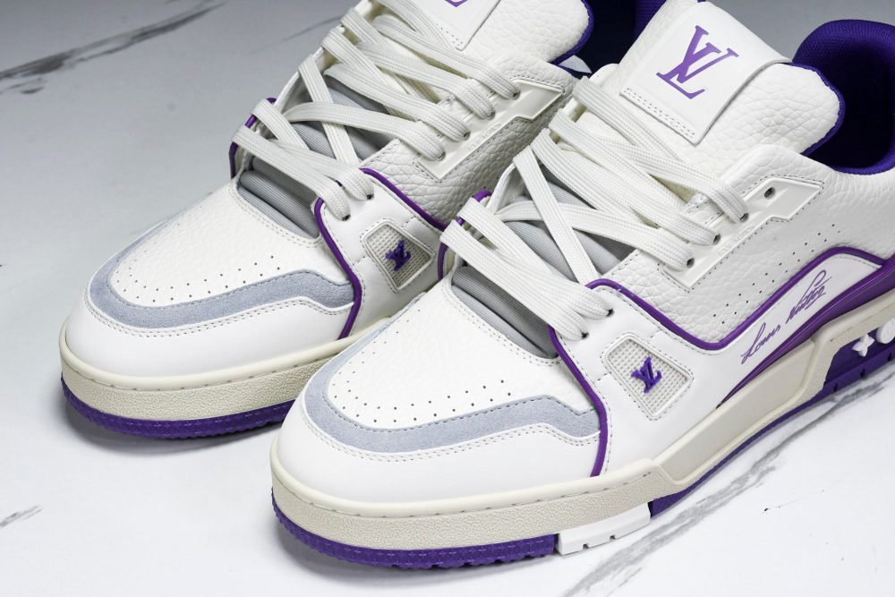 Louis Vuittоп Trainer Low 'Signature White Violet' - Image 20