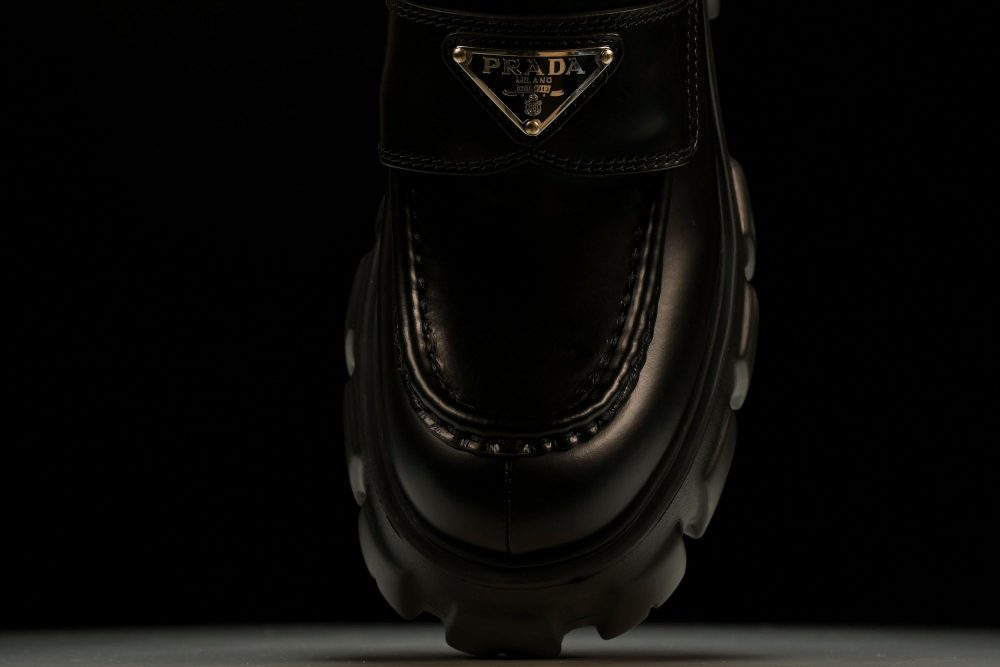 Prada Monolith Loafers 'Black' - Image 6