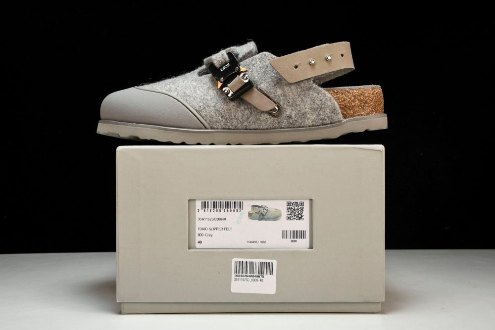 Birkenstock x D1or Tokio Mule Felted Wool 'Grey' - Image 24