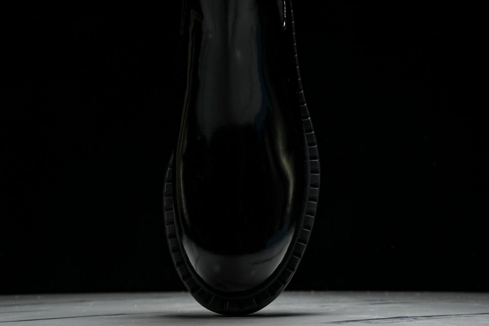 Prada Patent Chelsea Boots 'Black' - Image 6