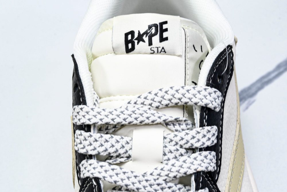 Travis Scott AJ1 Low x BAPE 'Beige Black White' (Custom) - Image 11