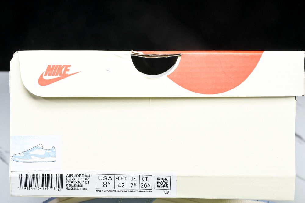 Travis Scott AJ1 Low x Stussy 'Blue' (Custom) - Image 29