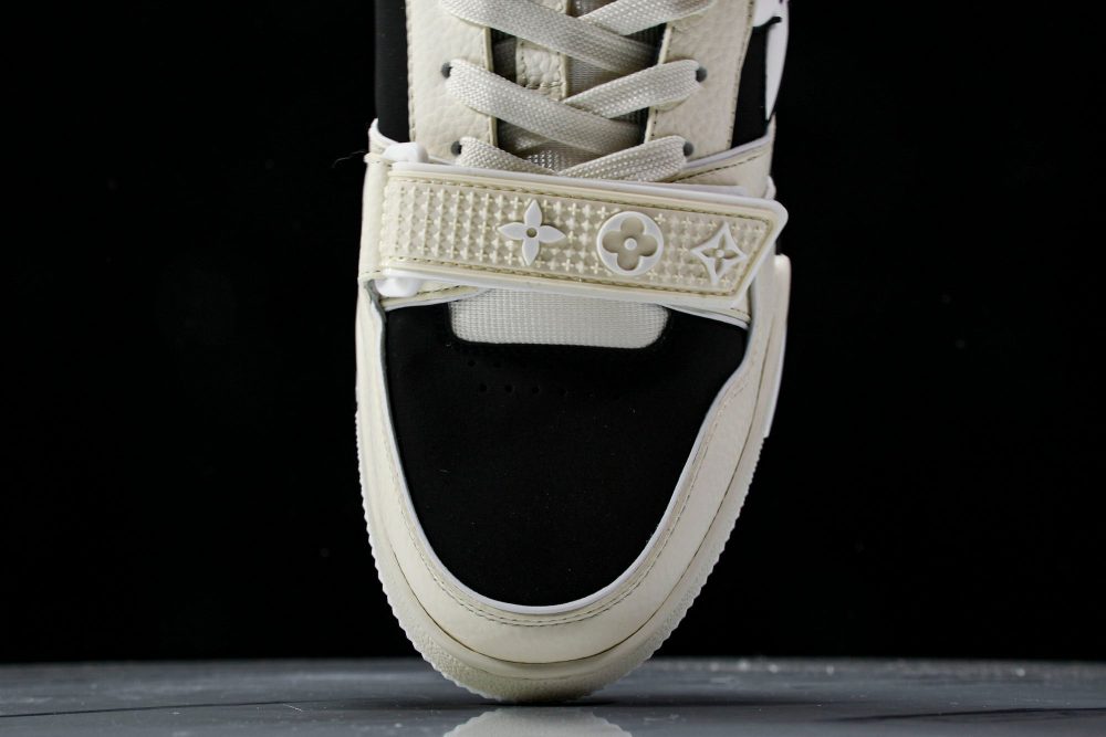 Louis Vuittоп Trainer Low Velcro Strap 'Black White' - Image 6