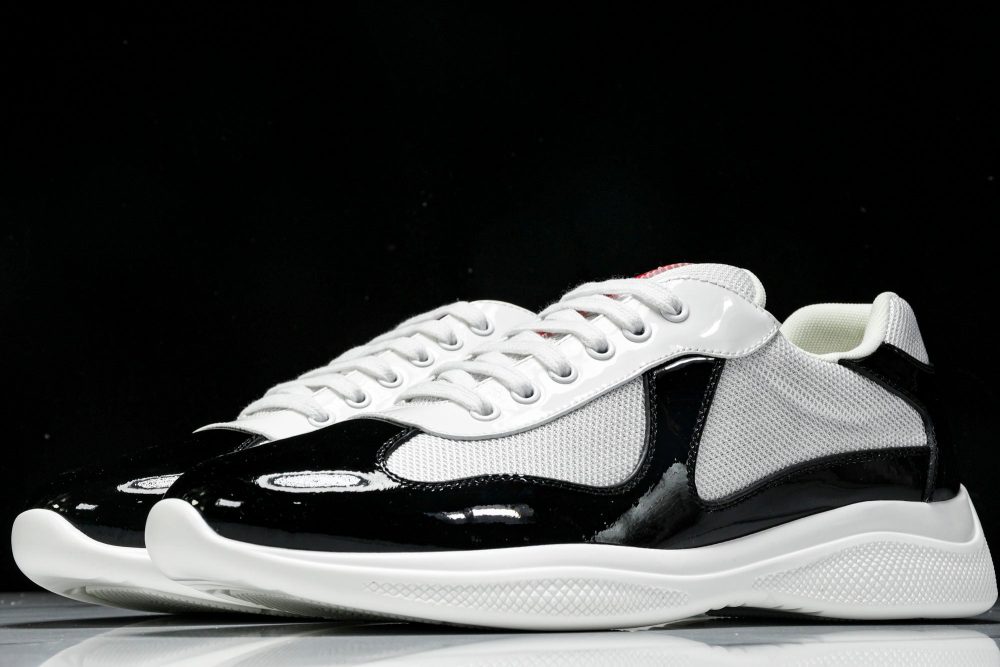 Prada America's Cup Sneaker 'Black Silver White' v2 - Image 2