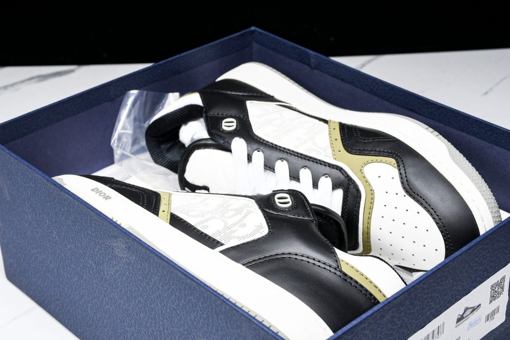 D1or B27 Low Galaxy Leather 'Black White Green' - Image 15