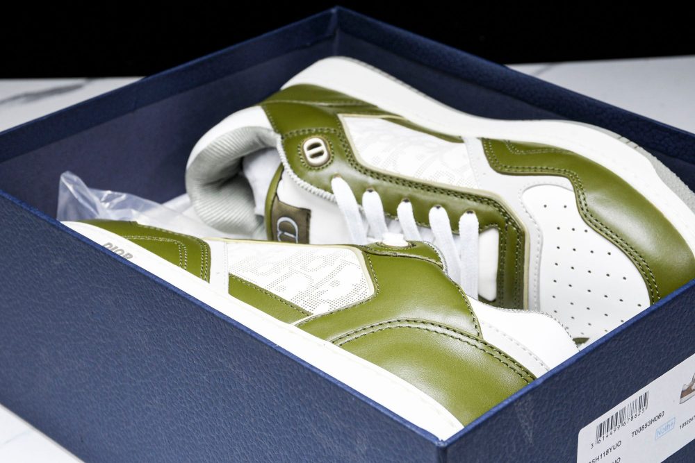 D1or B27 Low Galaxy Leather 'Green White' - Image 13