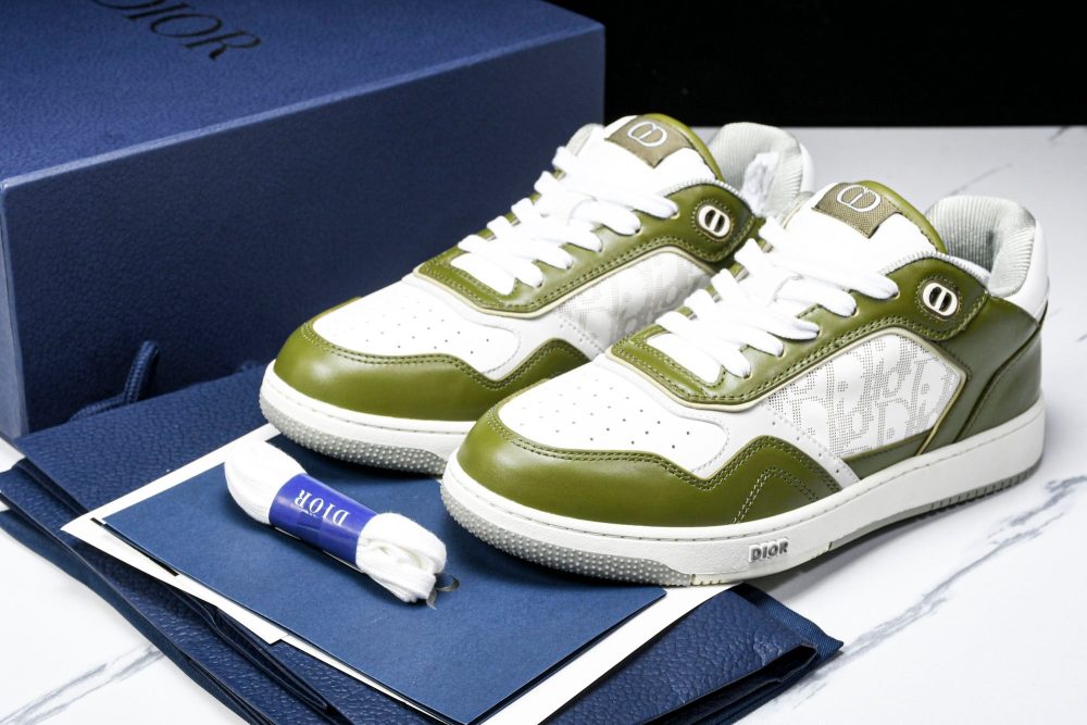 D1or B27 Low Galaxy Leather 'Green White' - Image 12