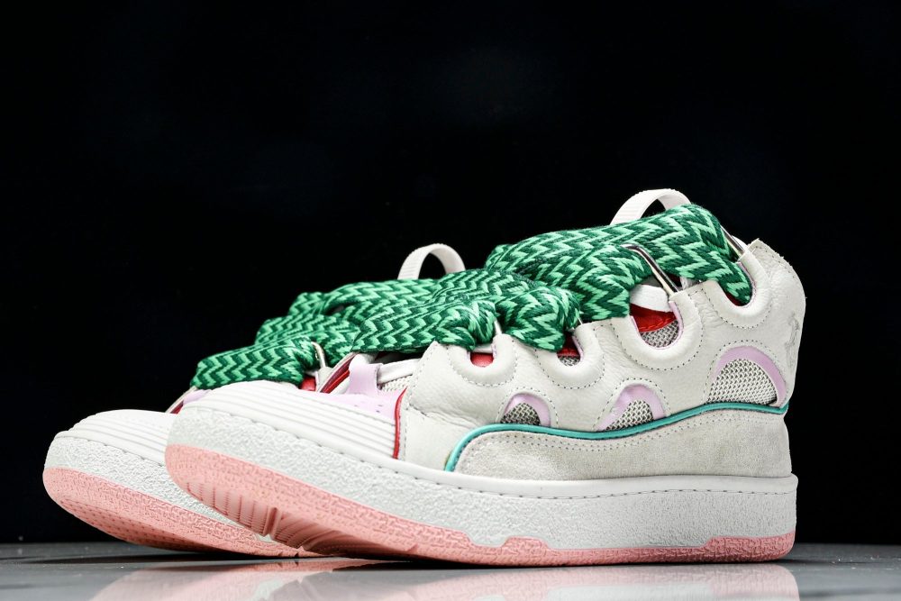Lanvin Curb Sneaker 'Beige Pink' - Image 2