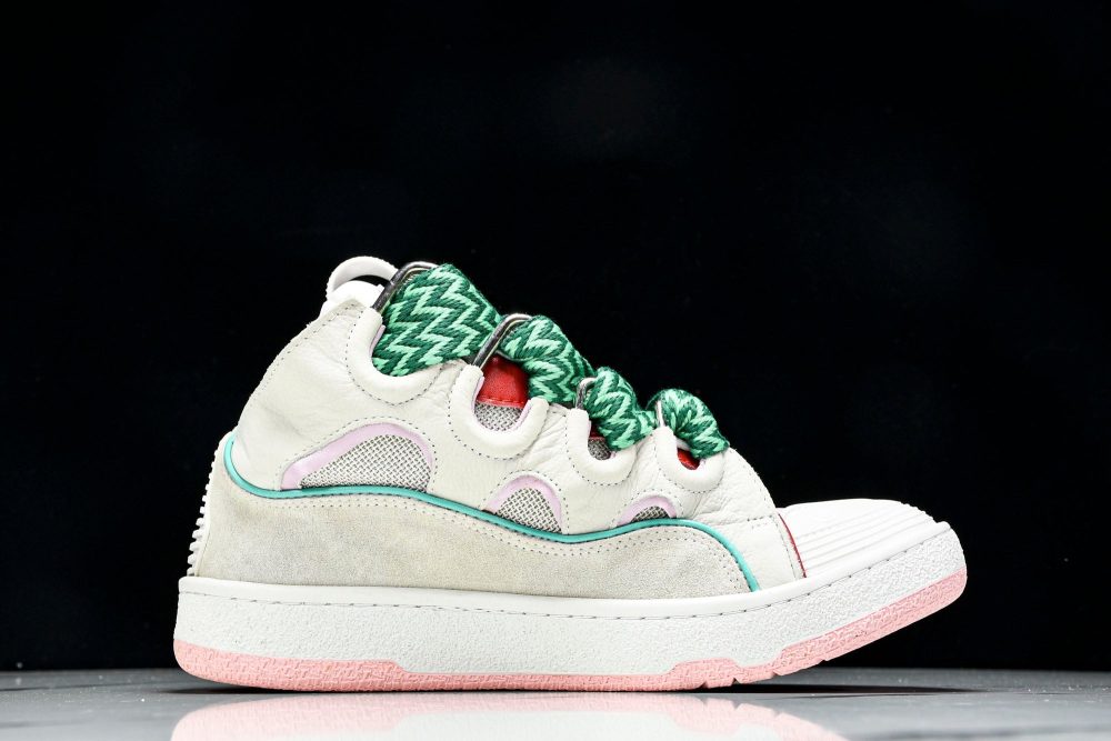 Lanvin Curb Sneaker 'Beige Pink' - Image 3