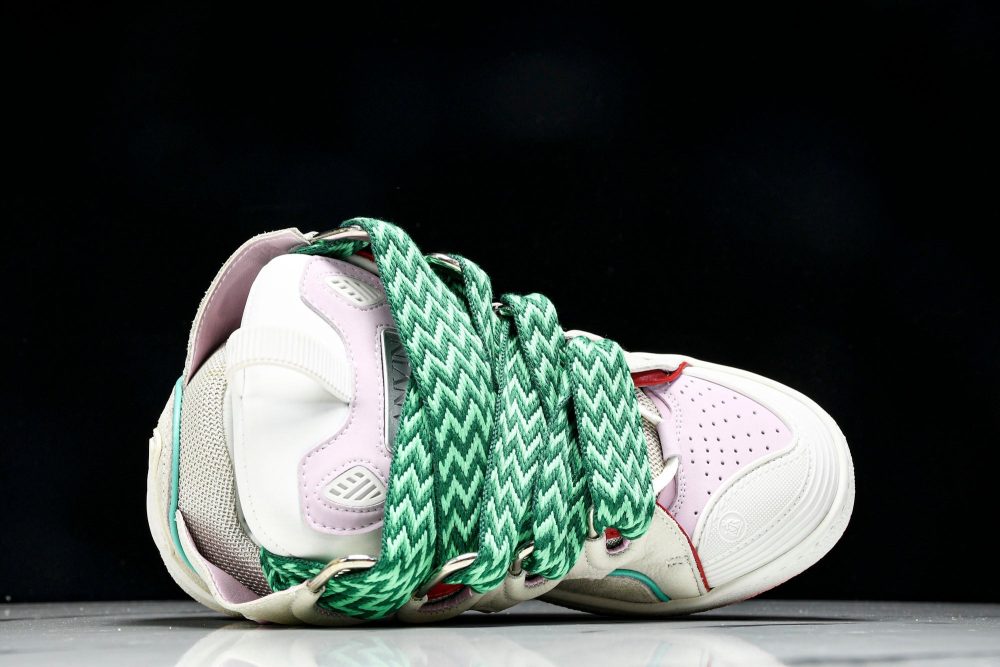 Lanvin Curb Sneaker 'Beige Pink' - Image 4