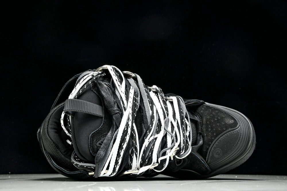 Lanvin Curb Sneaker 'Black Extreme Laces' - Image 4