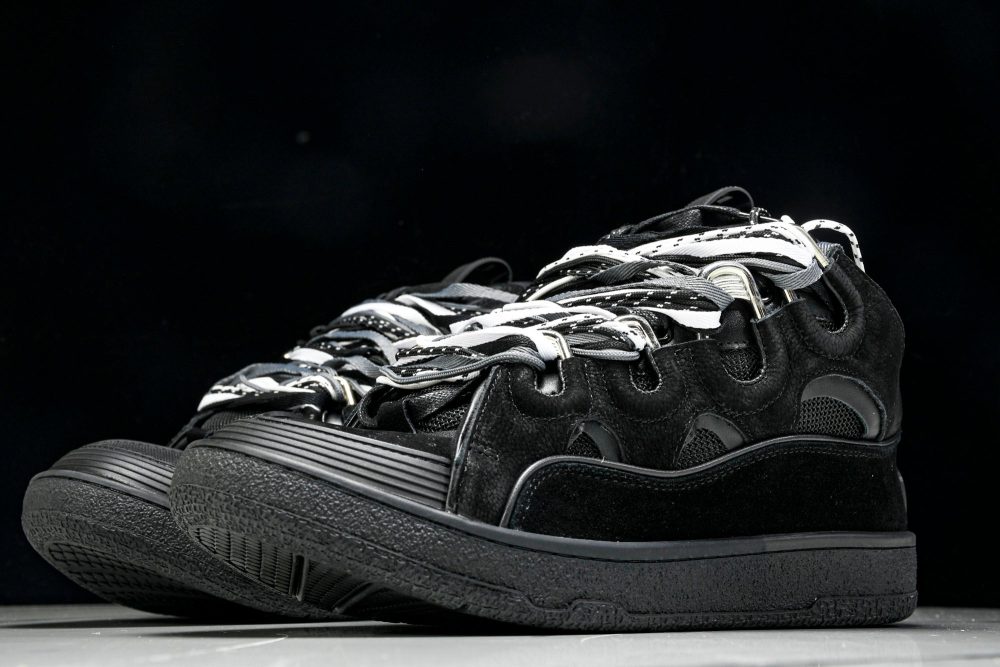 Lanvin Curb Sneaker 'Black Extreme Laces' - Image 2