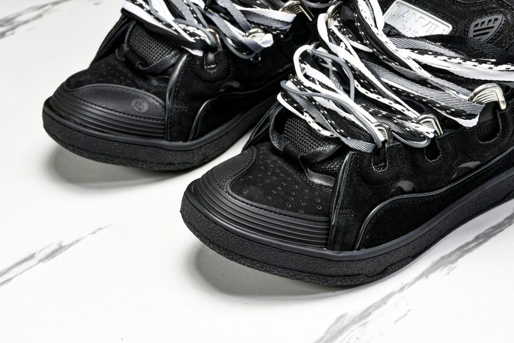 Lanvin Curb Sneaker 'Black Extreme Laces' - Image 27