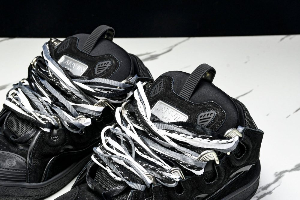 Lanvin Curb Sneaker 'Black Extreme Laces' - Image 28