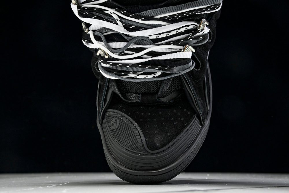 Lanvin Curb Sneaker 'Black Extreme Laces' - Image 6