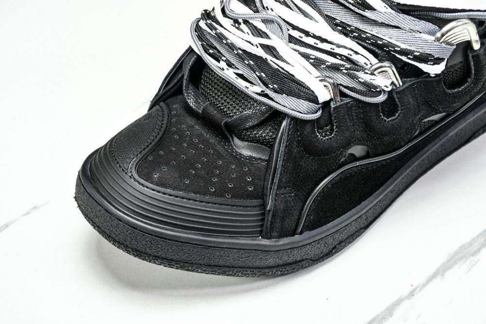 Lanvin Curb Sneaker 'Black Extreme Laces' - Image 11
