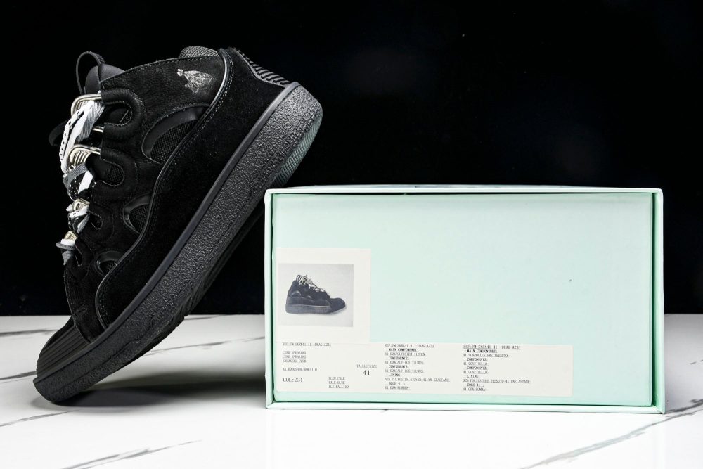 Lanvin Curb Sneaker 'Black Extreme Laces' - Image 32