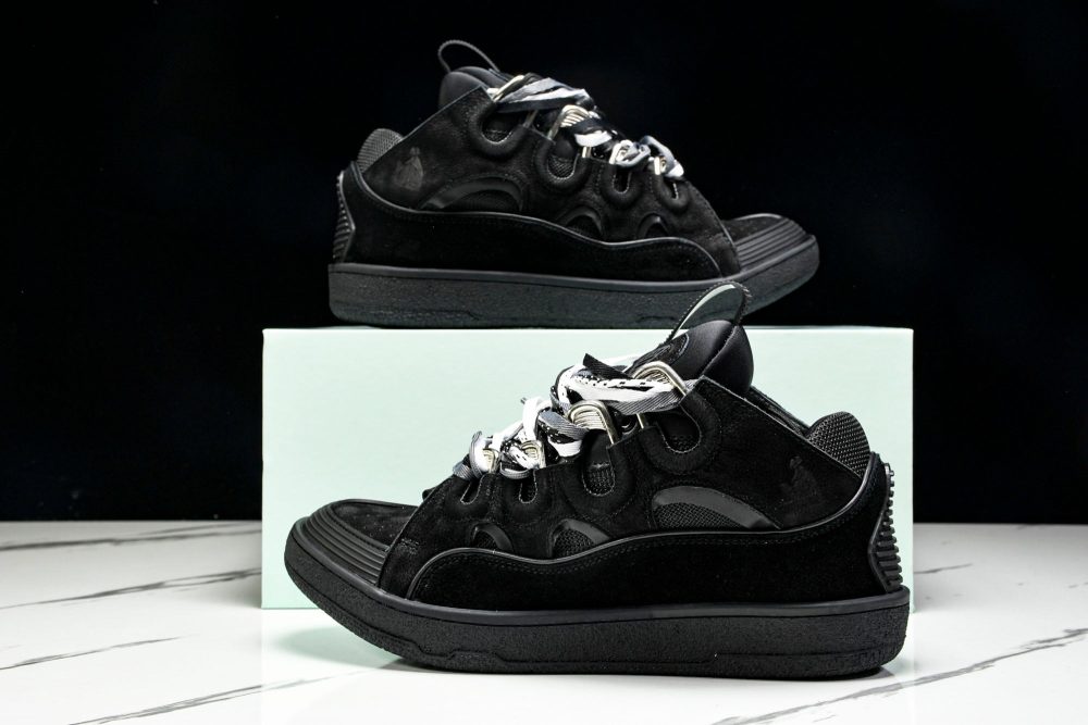 Lanvin Curb Sneaker 'Black Extreme Laces' - Image 19