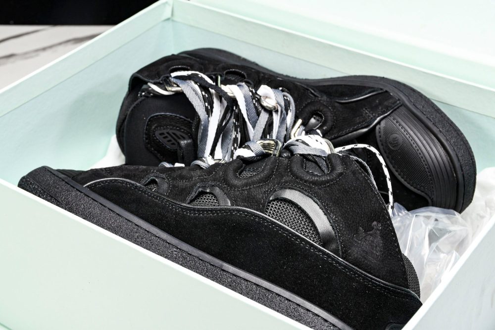 Lanvin Curb Sneaker 'Black Extreme Laces' - Image 18