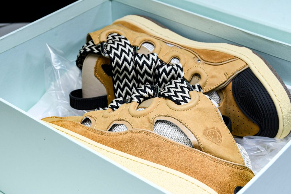 Lanvin Curb Sneaker 'Brown' - Image 22