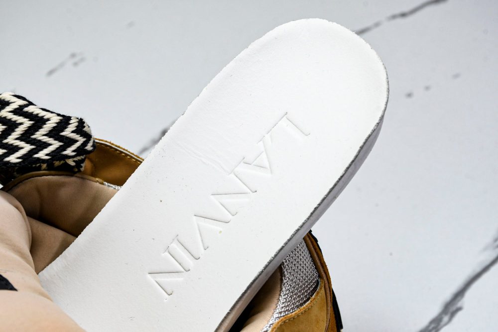 Lanvin Curb Sneaker 'Brown' - Image 12