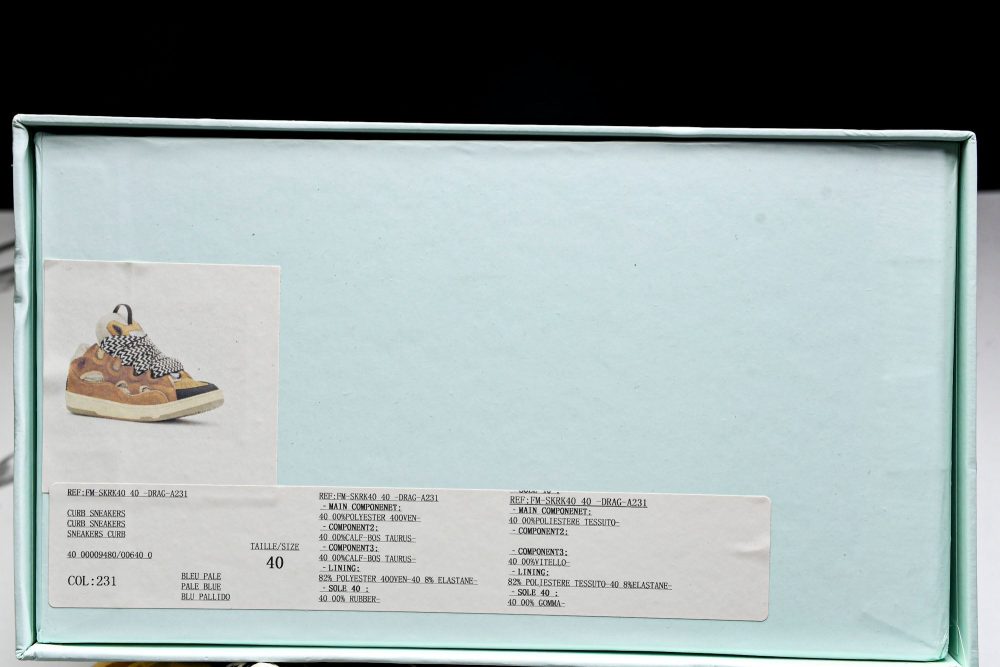 Lanvin Curb Sneaker 'Brown' - Image 23