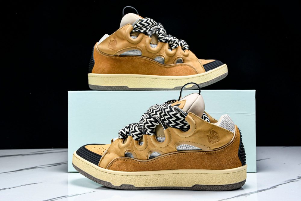 Lanvin Curb Sneaker 'Brown' - Image 19