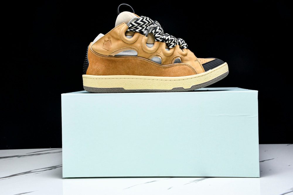 Lanvin Curb Sneaker 'Brown' - Image 20